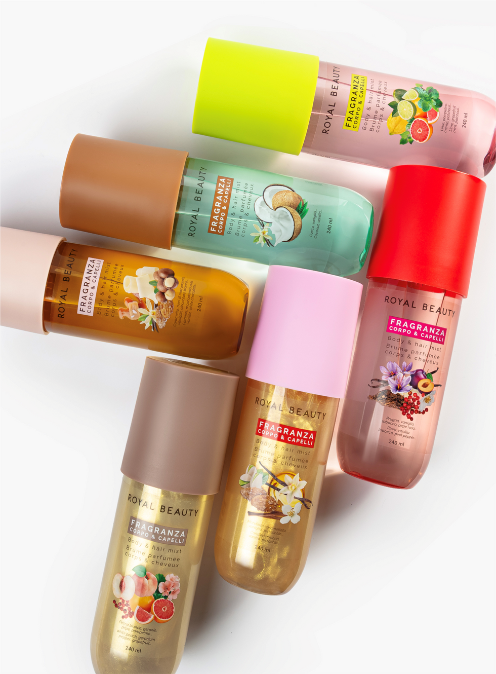 Body & Hair Mist N°06 με Glitter – Αρωματικό Spray με Λεμόνι, Γκρέιπφρουτ, Ροζ Πιπέρι & Κέδρο