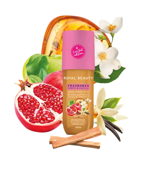 Body & Hair Mist N°07 με Glitter – Αρωματικό Spray Σώματος & Μαλλιών με Ρόδι, Μήλο & Βανίλια
