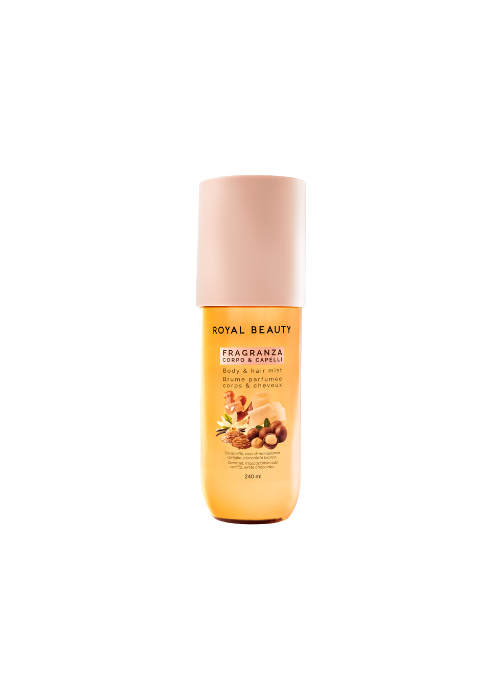 Σετ περιποίησης σώματος & μαλλιών με άρωμα καραμέλα – μακαντέμια & λευκή σοκολάτα