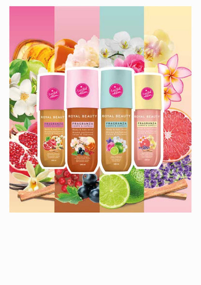 Body & Hair Mist N°07 με Glitter – Αρωματικό Spray Σώματος & Μαλλιών με Ρόδι, Μήλο & Βανίλια