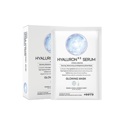 Triple Hyaluronic Acid Serum Glowing Mask – Μάσκα Ενυδάτωσης & Λάμψης με Τριπλό Υαλουρονικό Οξύ