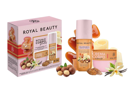 Σετ περιποίησης σώματος & μαλλιών με άρωμα καραμέλα – μακαντέμια & λευκή σοκολάτα