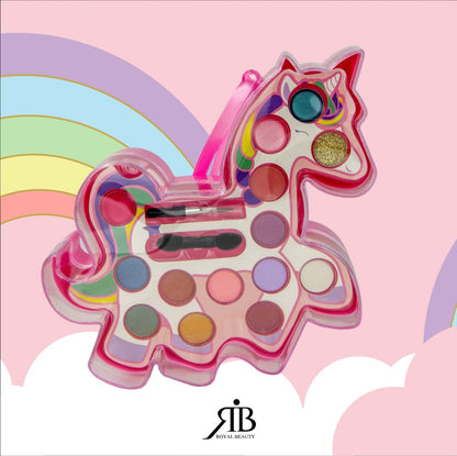 Παιδικό Σετ Μακιγιάζ Unicorn – 11 Σκιές, Glitter & 2 Lip Gloss