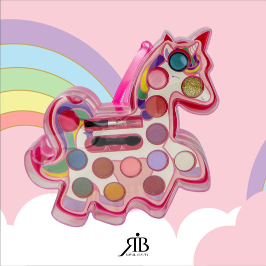Παιδικό Σετ Μακιγιάζ Unicorn – 11 Σκιές, Glitter & 2 Lip Gloss