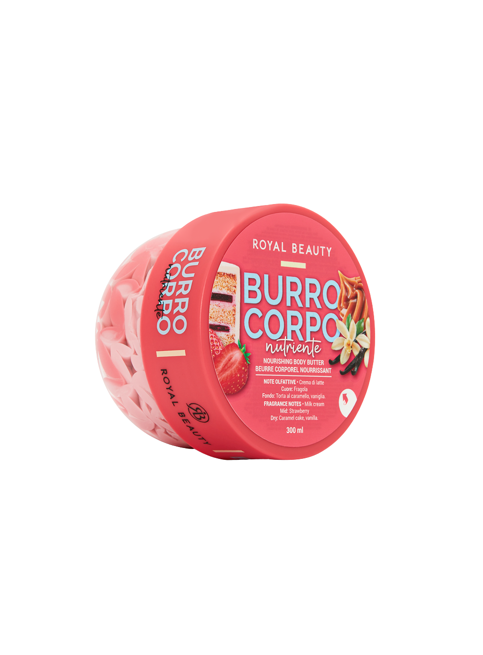 Θρεπτικό Body Butter Cheesecake Φράουλα – Βούτυρο Σώματος με Βανίλια, Μέλι & Αμύγδαλο